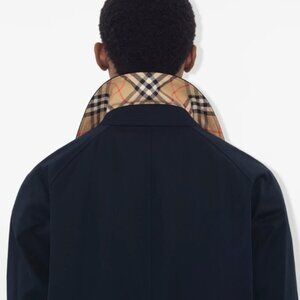 Burberry London Classic Wool Car Coat with Removable Wool Lining Size 38 R